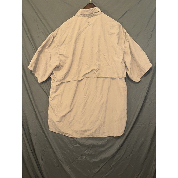 Khaki Magellan Short Sleeve MagWick Fishing Shirt Men's Sports XL - Picture 3 of 3